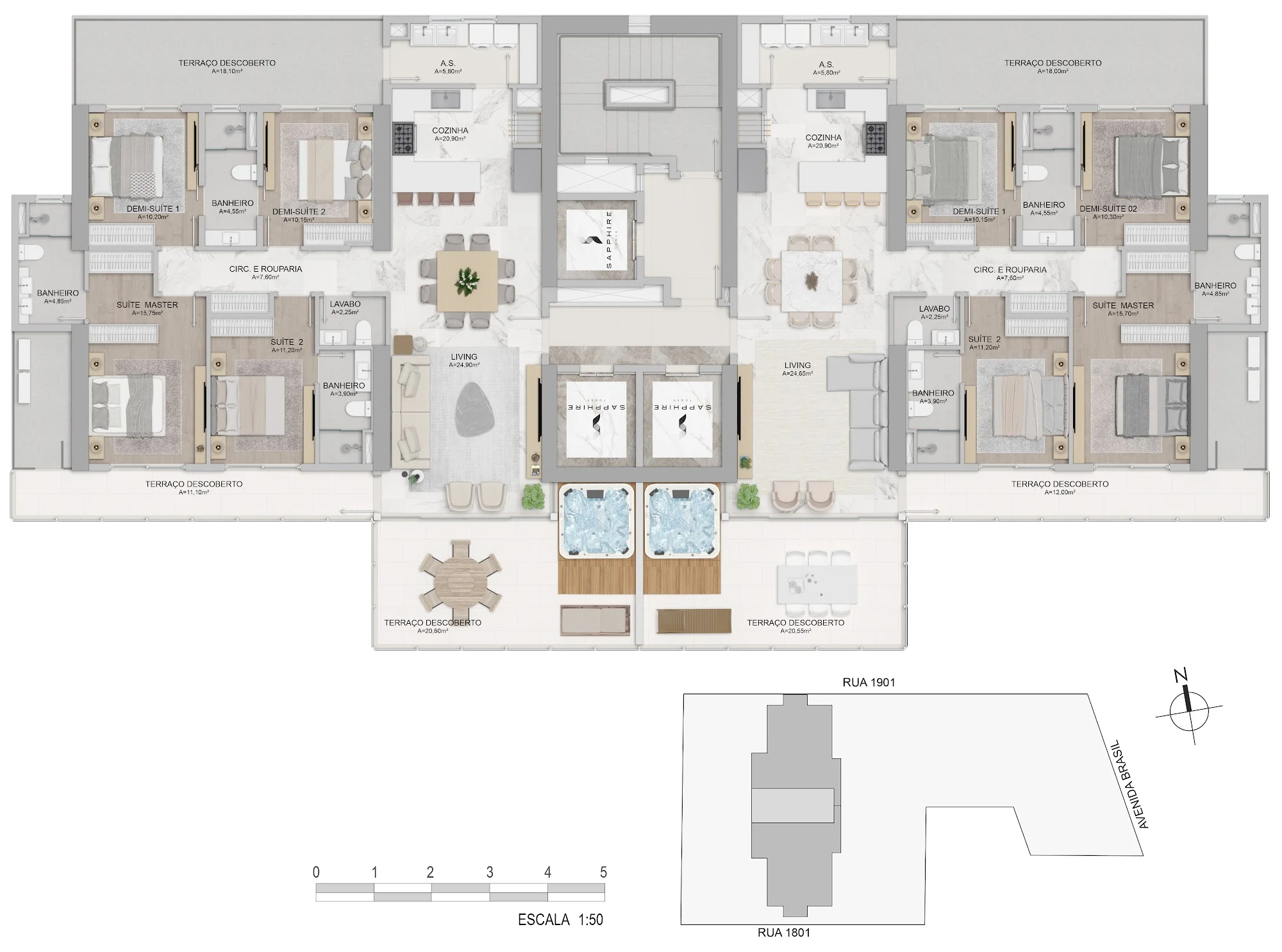 Planta do empreendimento
