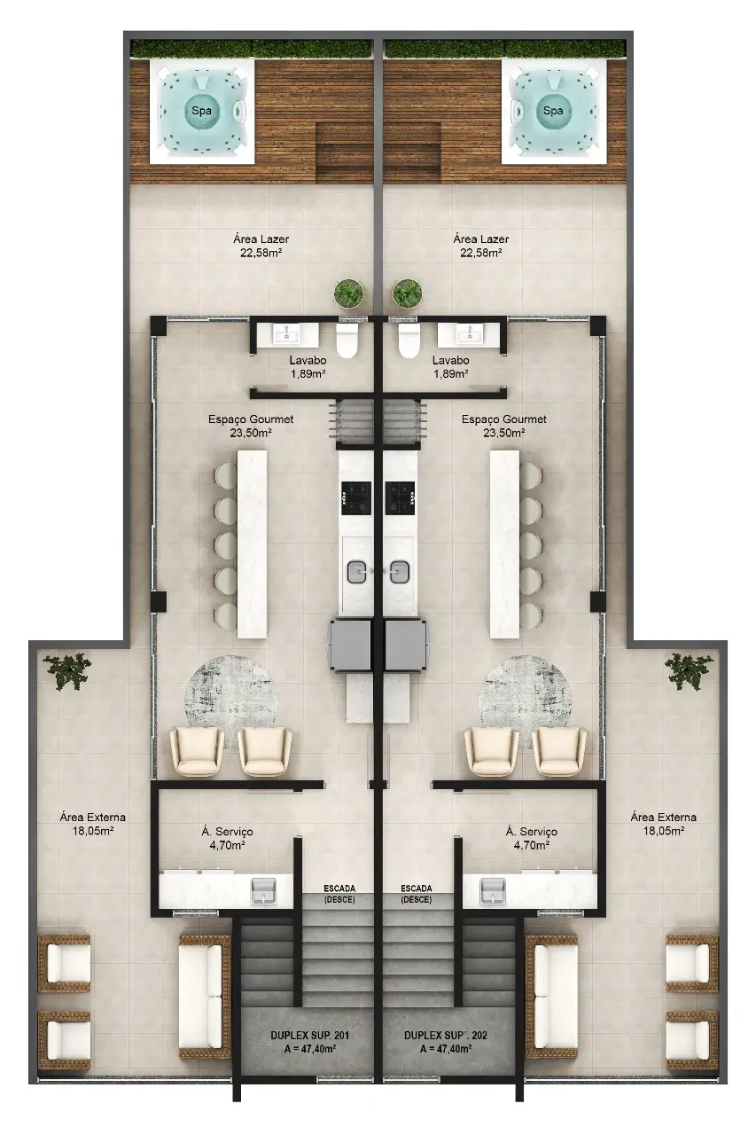 planta senize residence duplex 02