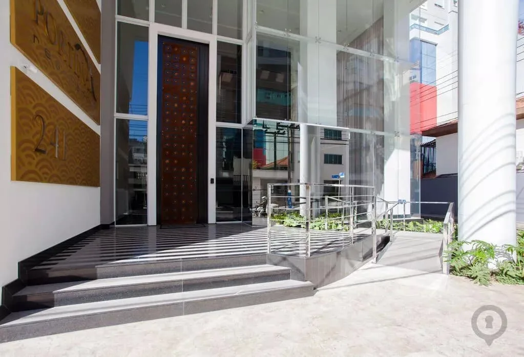 Portaria do Portinax Residence, da RV Empreendimentos