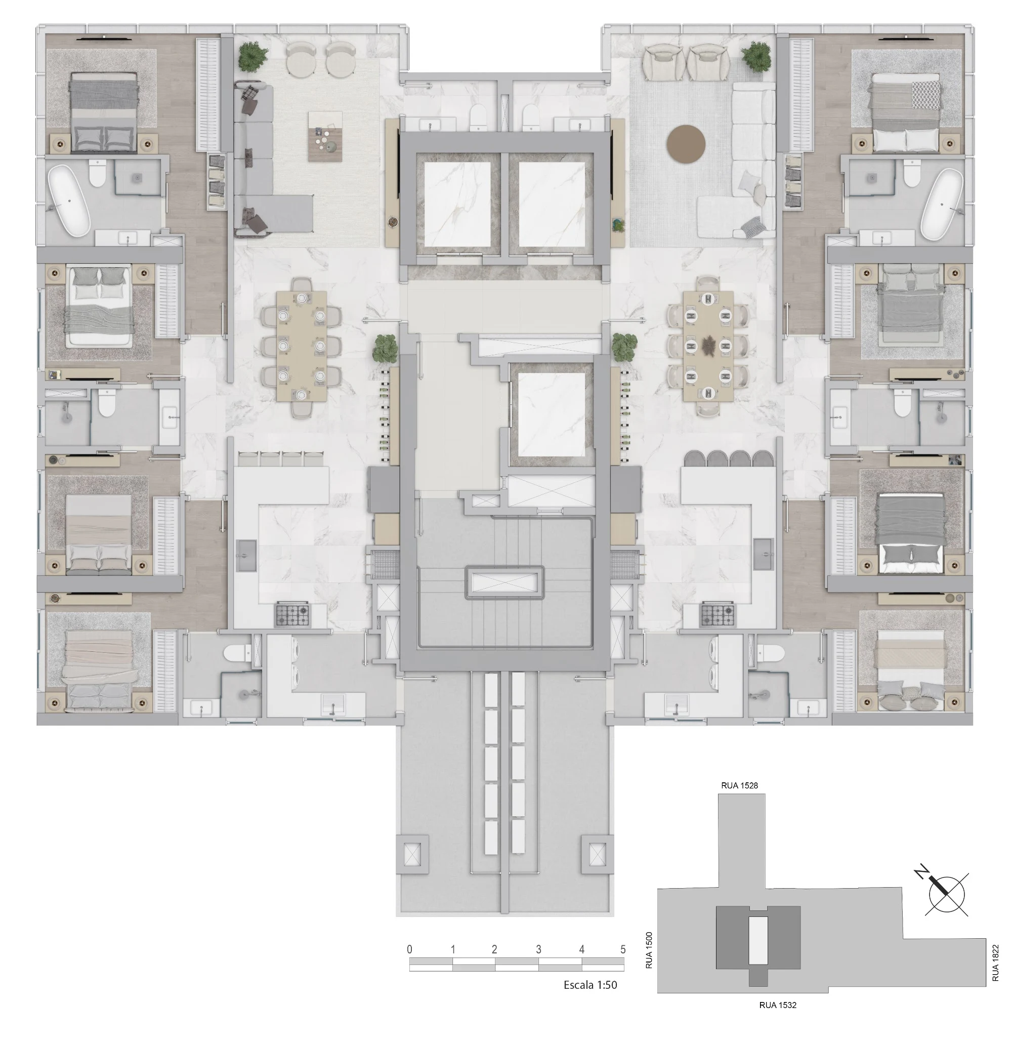 Planta do empreendimento