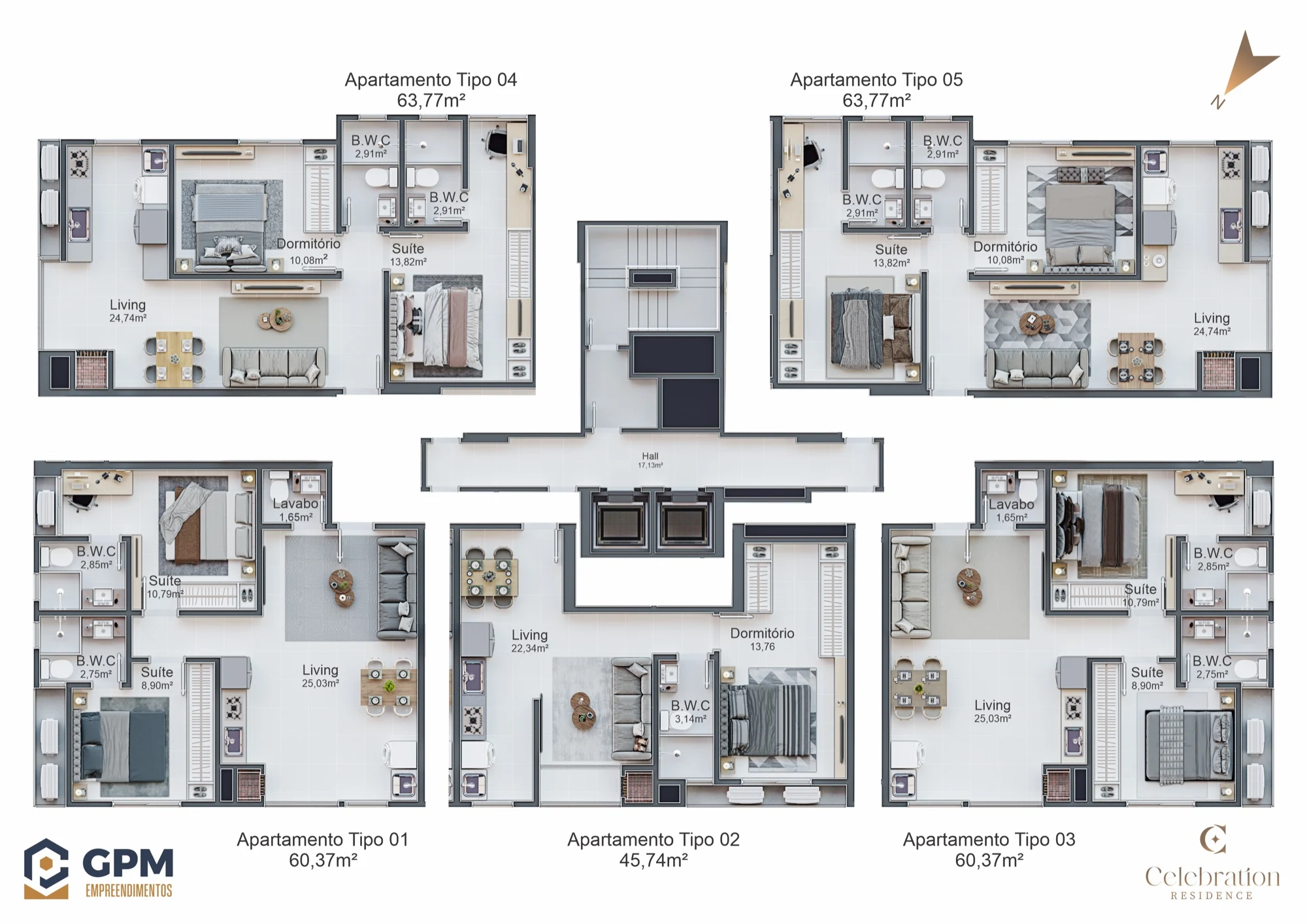 Celebration Residence — Plantas 1