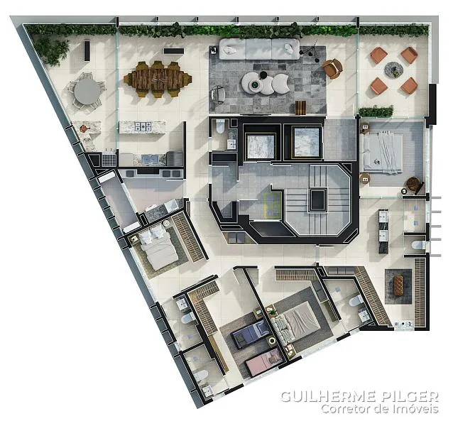 Apartamento no Edif�cio Sunstar Ocean em Itapema 31