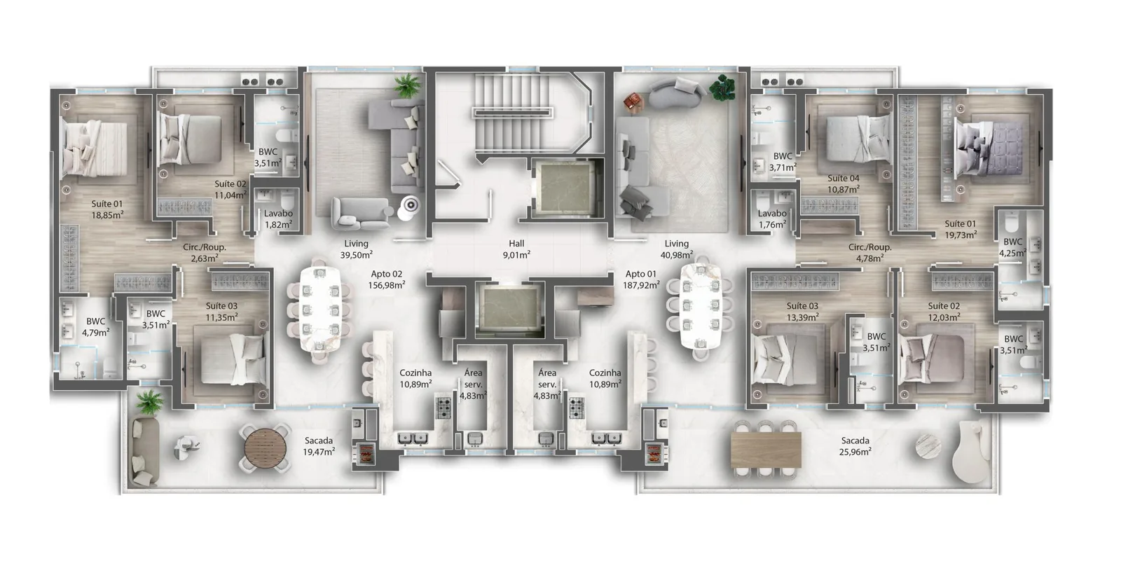 Apartamentos Tipo