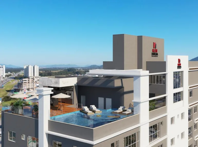 Dois andares exclusivos de lazer no Rooftop