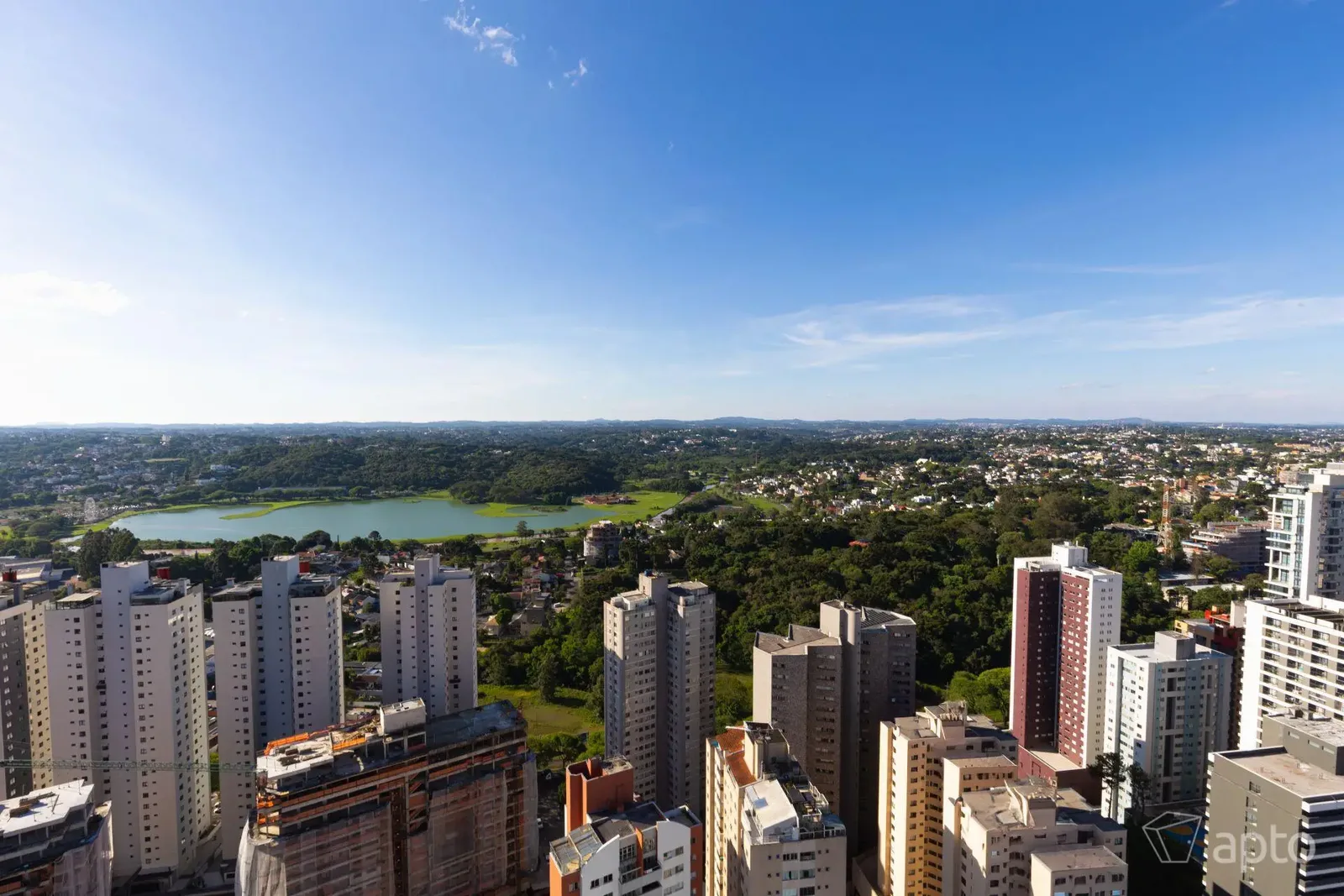 Vista aérea da região