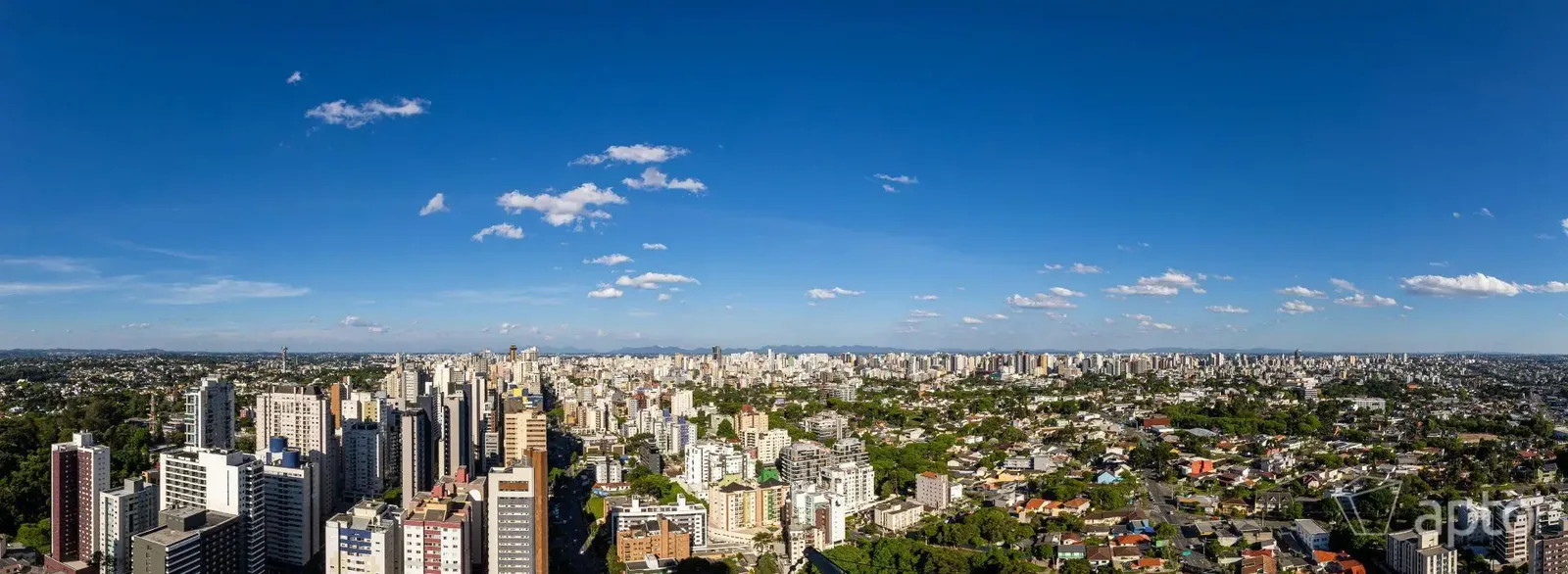 Vista aérea da região