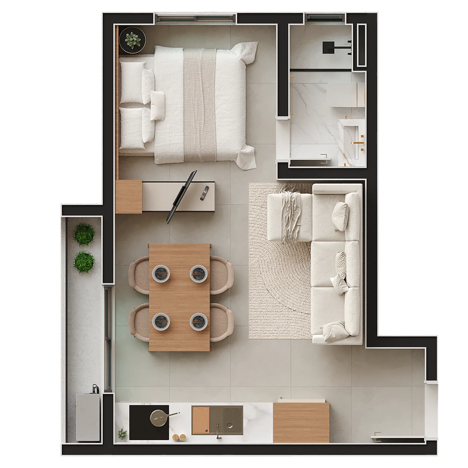 Planta do apartamento — referência Apto 14