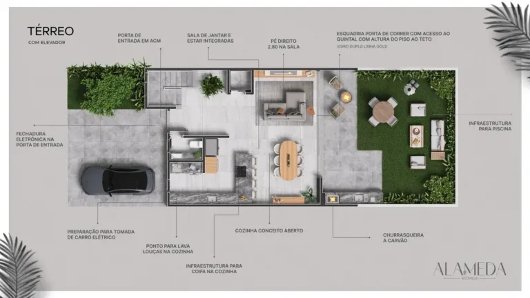 Planta do apartamento — referência 1 - Térreo