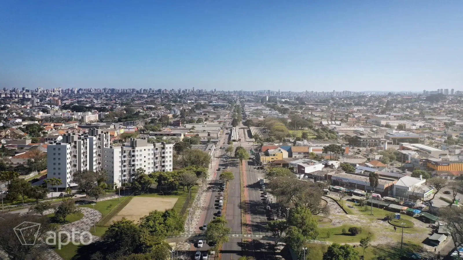 Vista da região do empreendimento