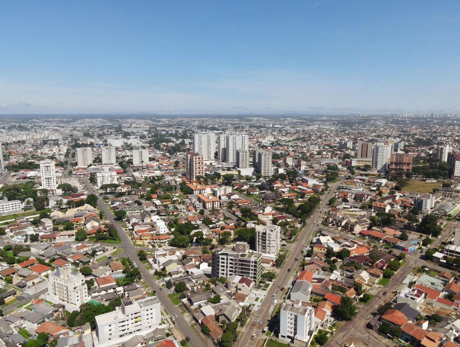 Vista aérea da região — entorno