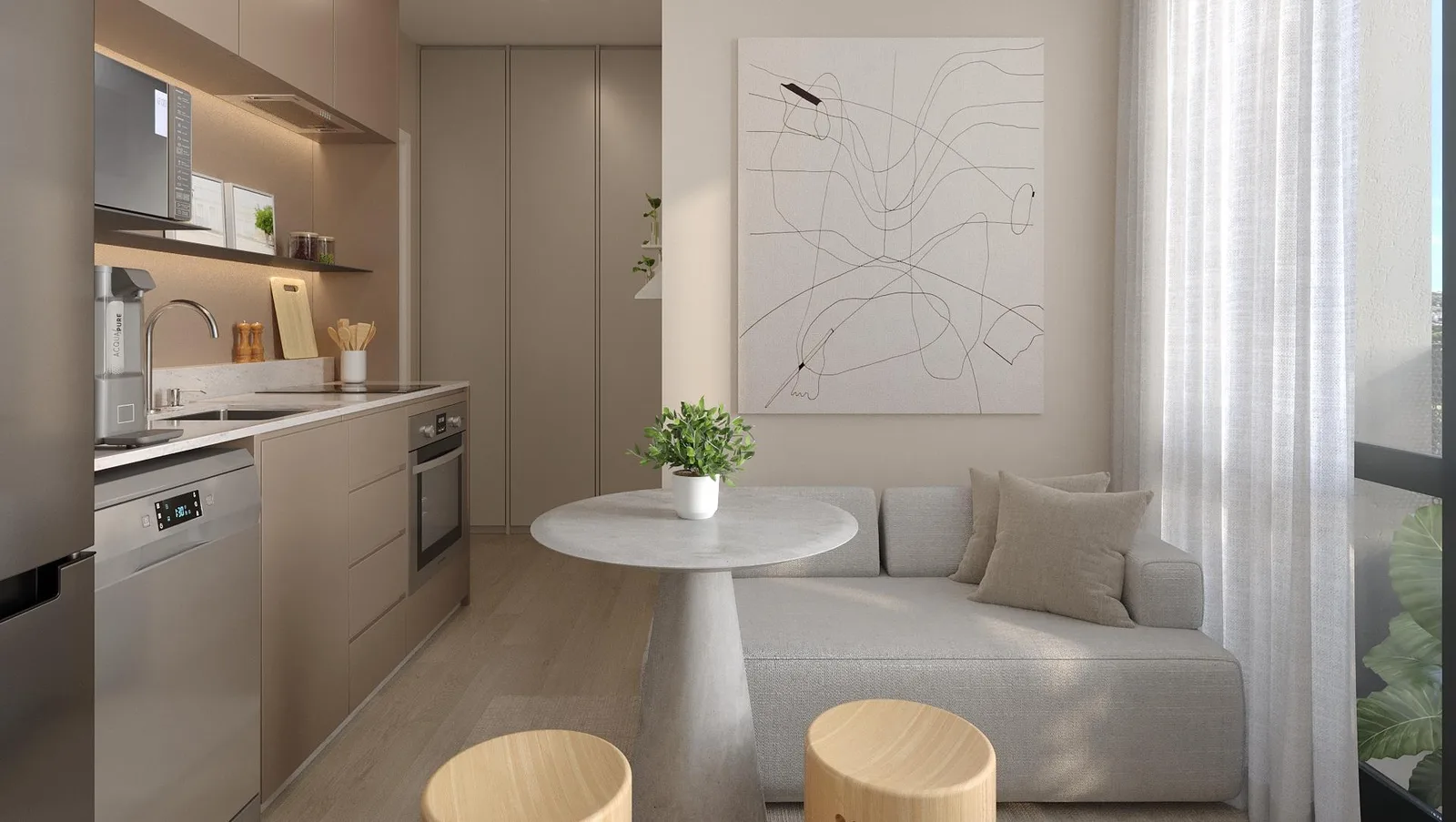 Apartamento — perspectiva preliminar