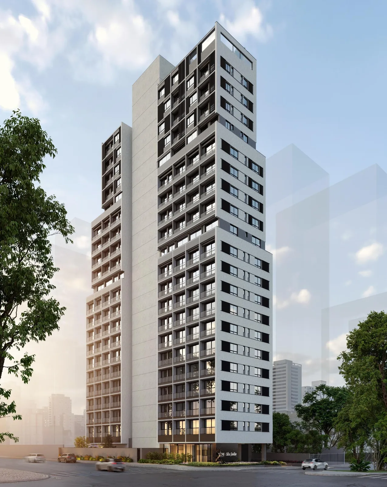 Fachada do empreendimento — perspectiva preliminar