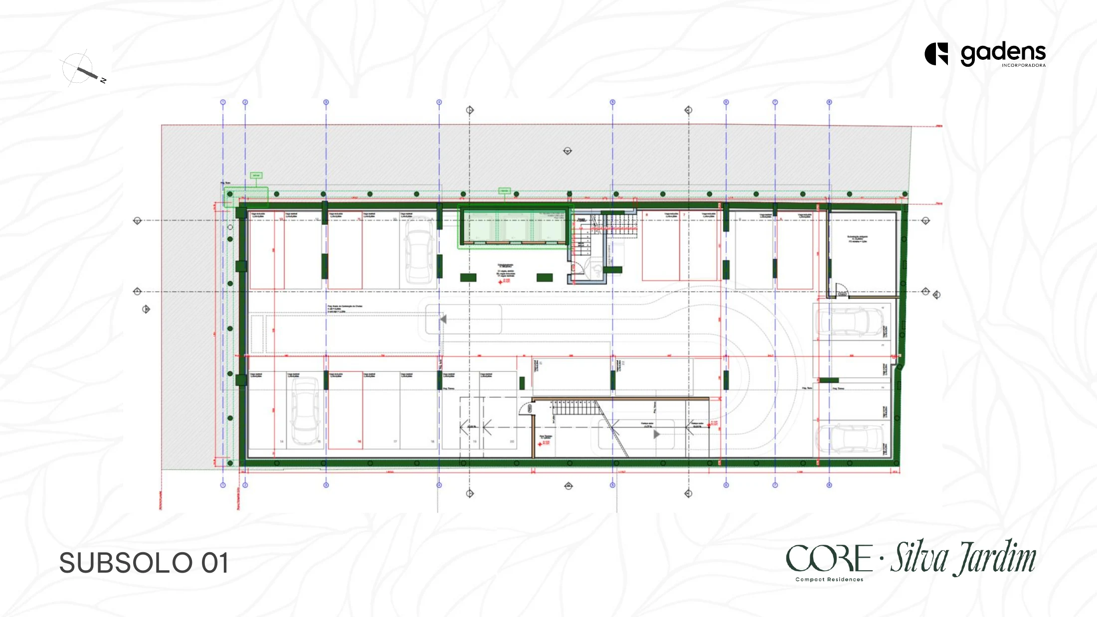 Planta do pavimento — subsolo