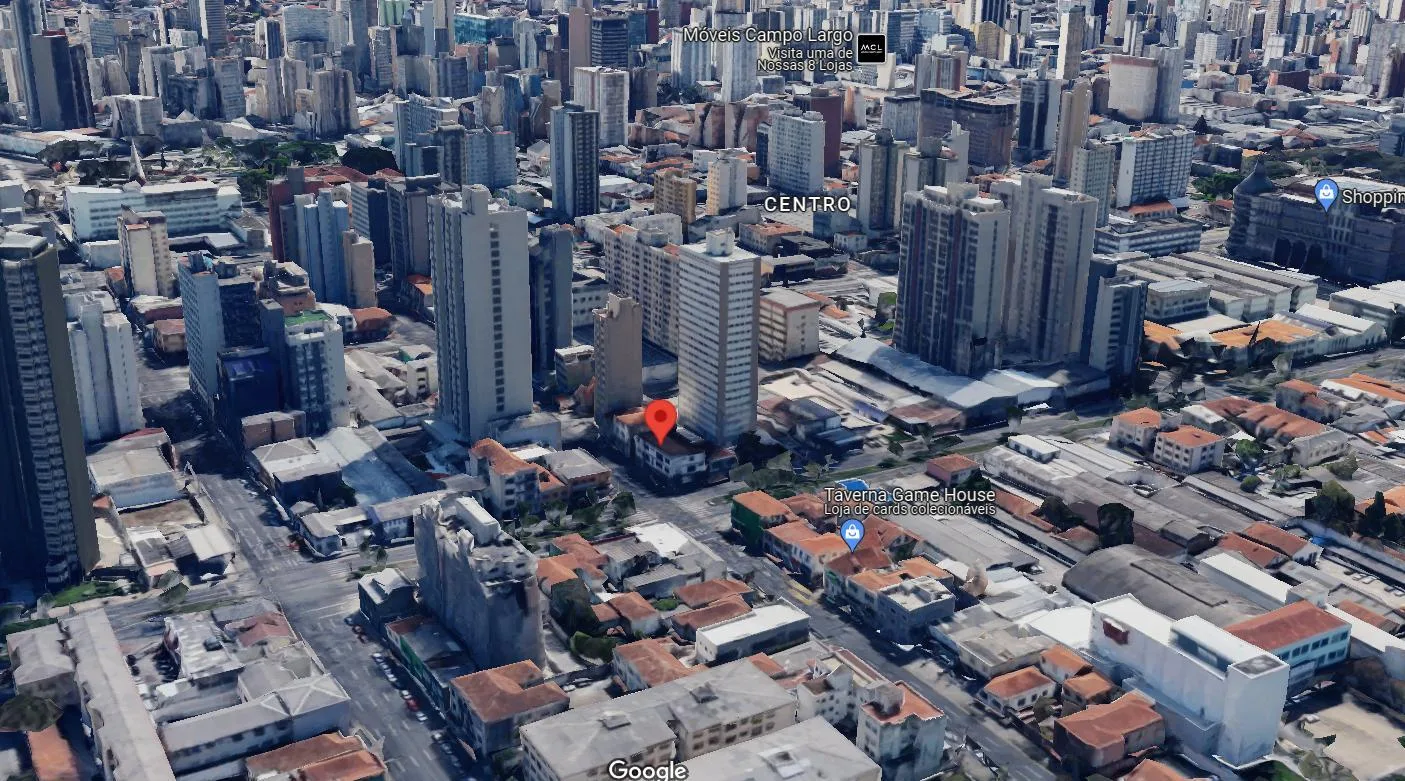 Localização — perspectiva aérea do entorno