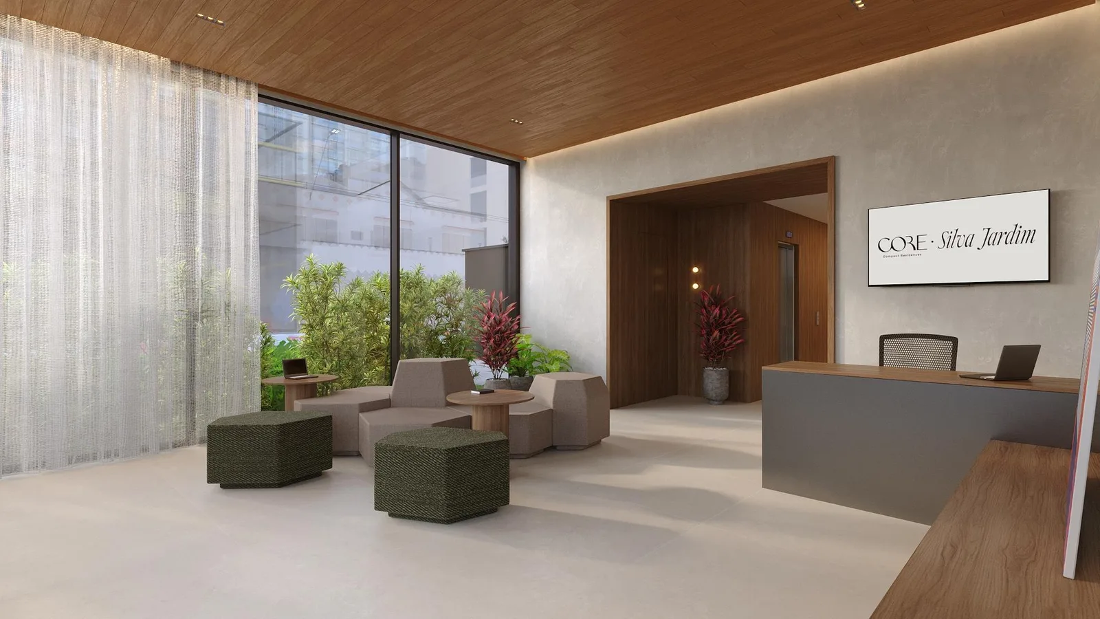 Hall de entrada — perspectiva preliminar