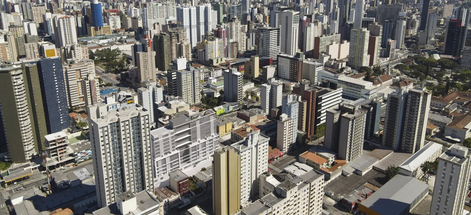 Vista aérea da região
