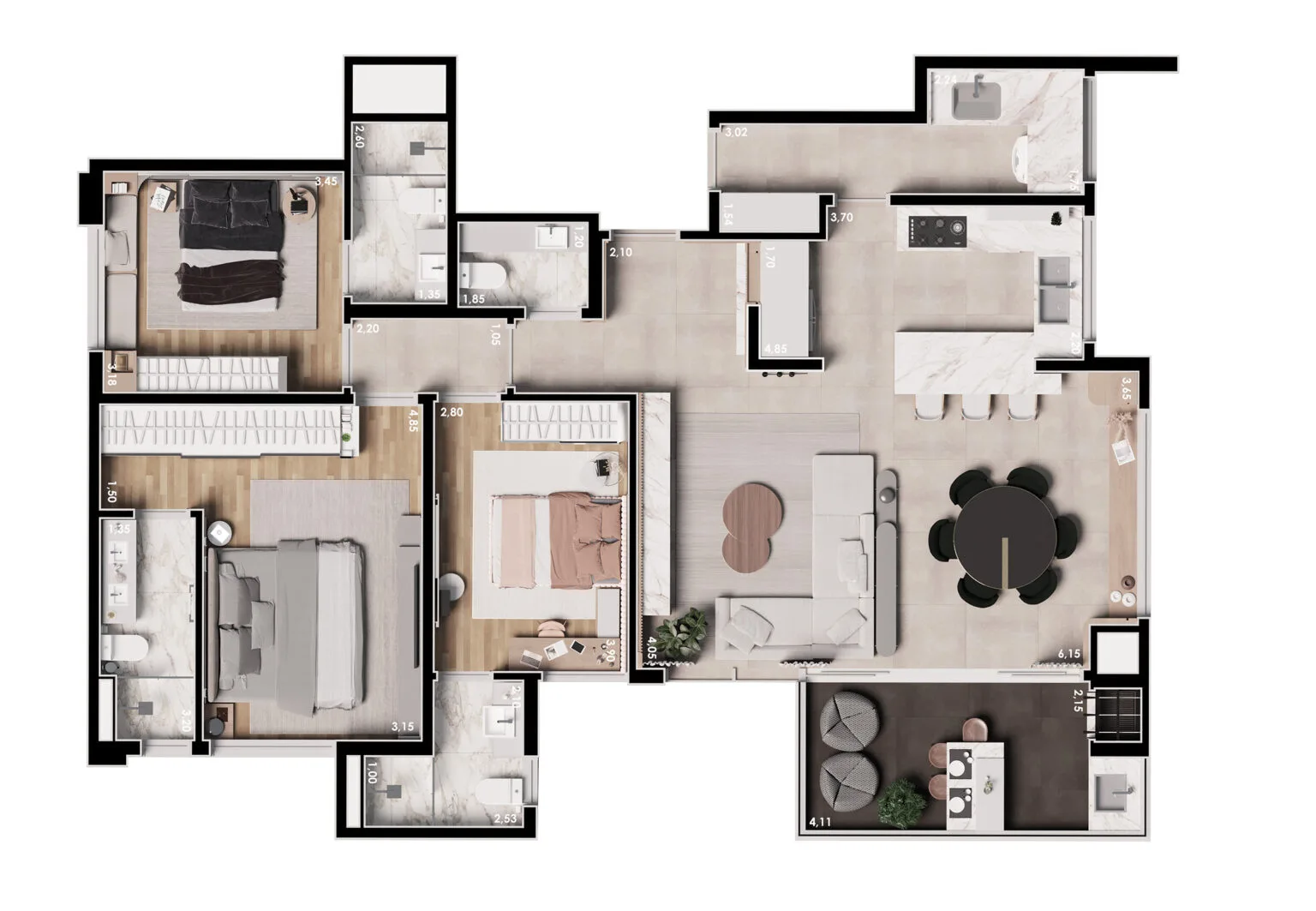 Planta do apartamento — referência unidade 05 medidas 1 1536x1063 1