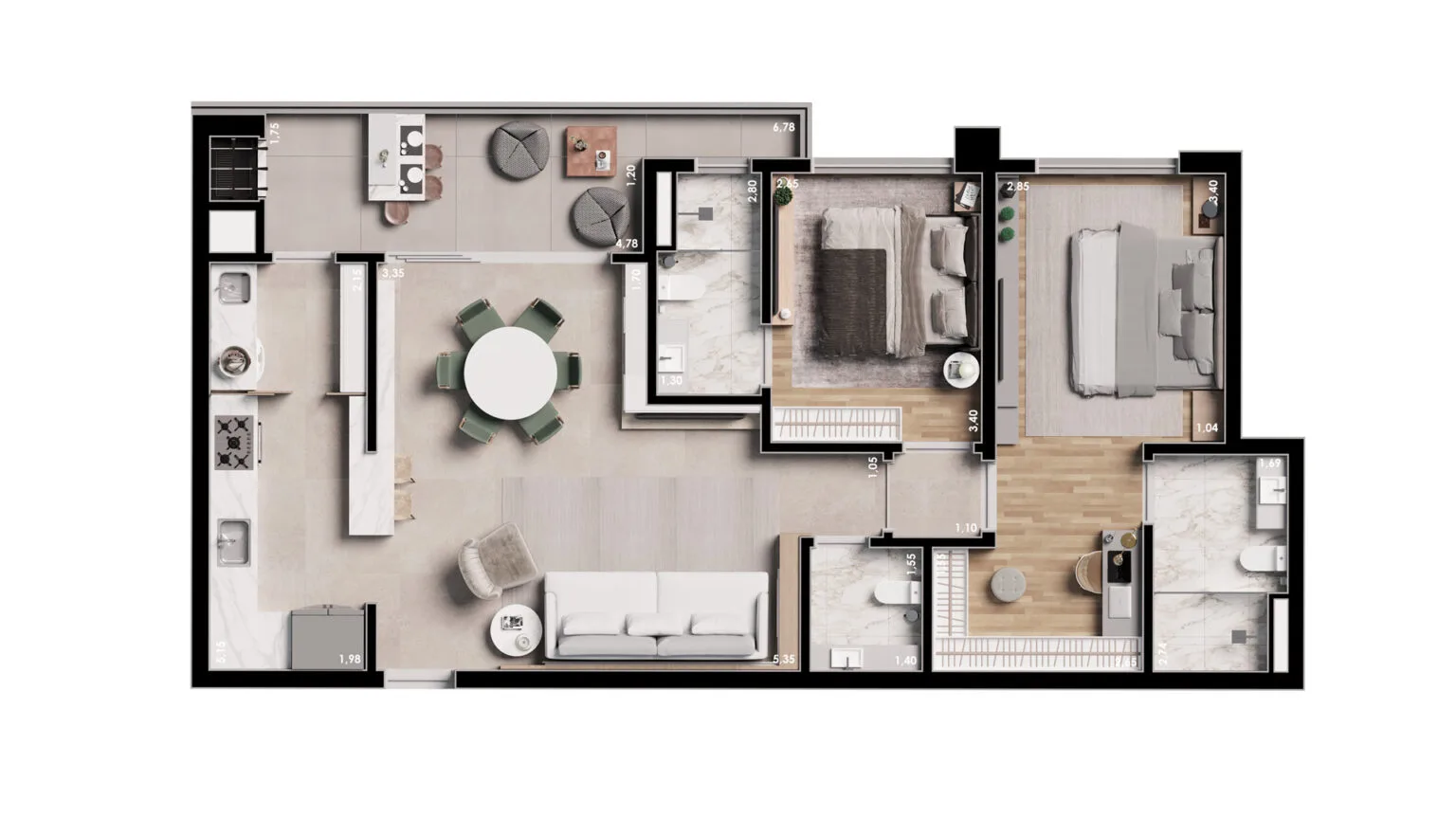 Planta do apartamento — referência unidade 03 medidas 1536x864 1