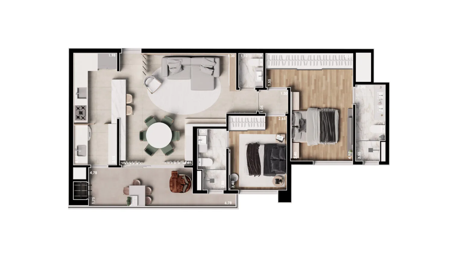 Planta do apartamento — referência unidade 04 medidas 1536x864 1
