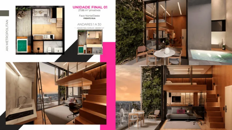 Planta do apartamento — apresentação da construtora
