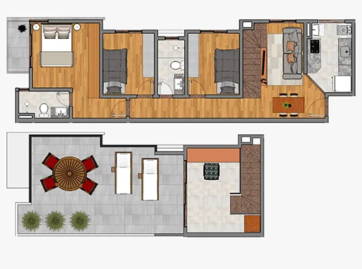 Planta do apartamento — cobertura