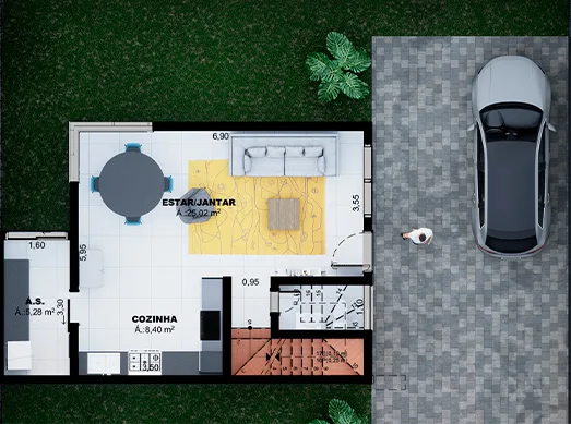 Planta do apartamento — referência residencial bruder8