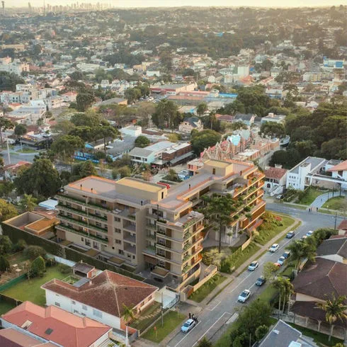 Vista aérea do empreendimento na região
