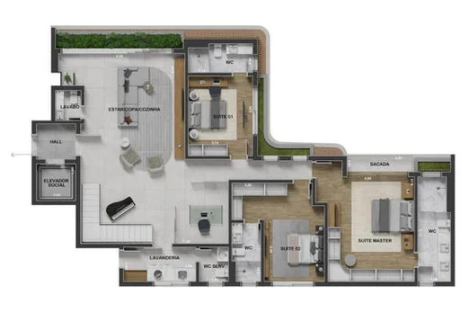 Planta do apartamento — referência 011666 bcd309a5da604498ae43927eaadab60a~mv2