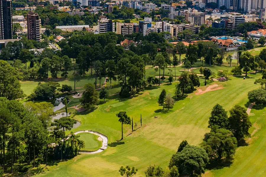 Vista aérea da região