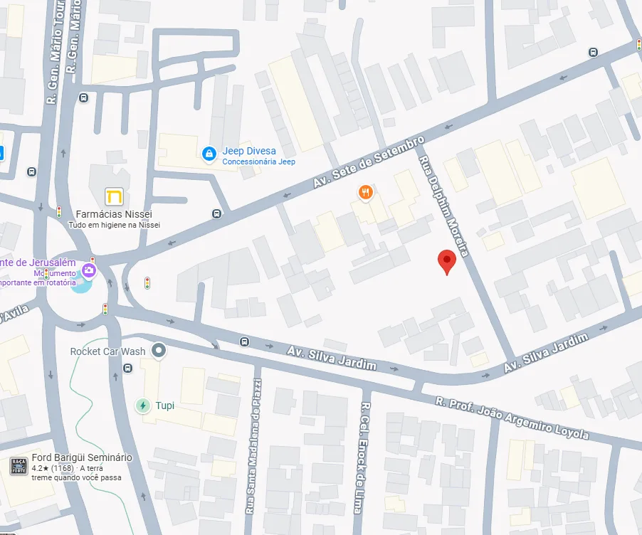 Localização — mapa de referência da construtora
