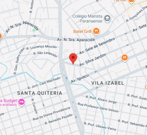 Localização — mapa de referência da construtora