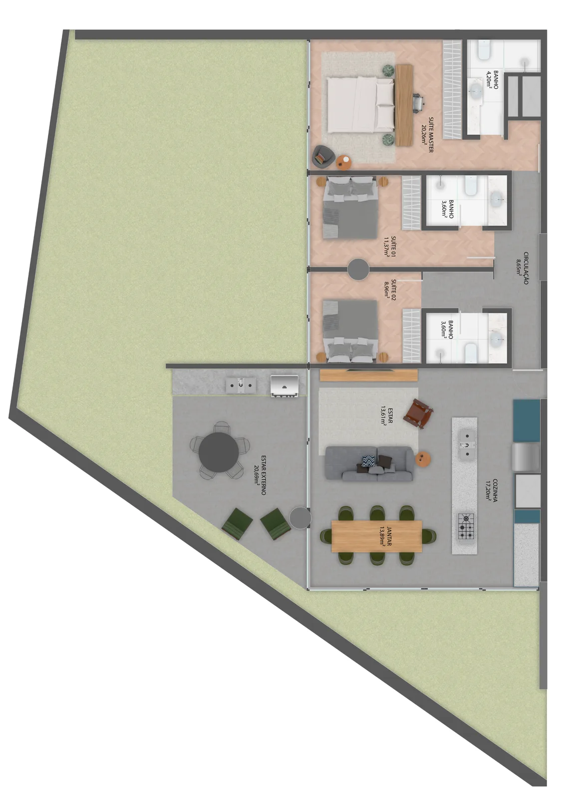Planta do apartamento — referência Apto Garden - Final 1