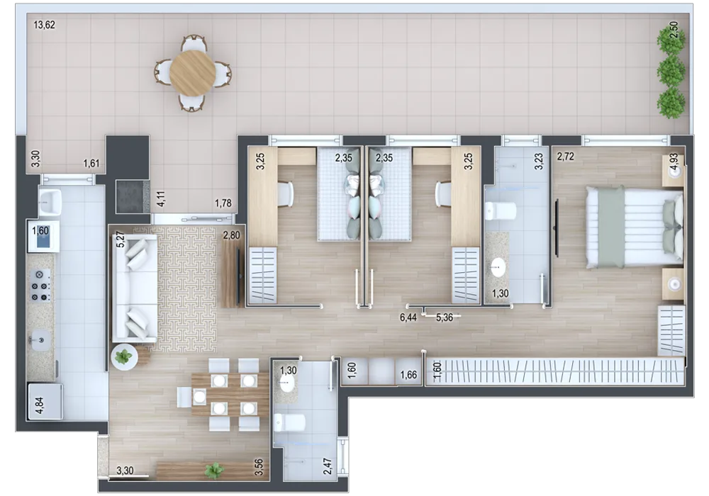 Planta do apartamento — referência Apartamento 6