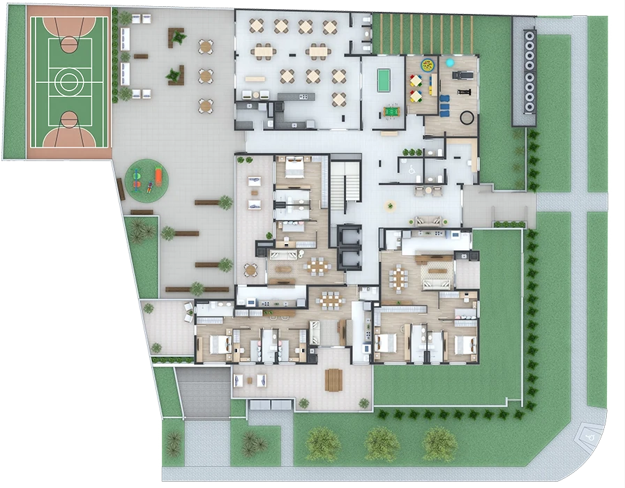 Planta de implantação