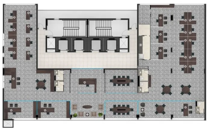 Planta de implantação comercial