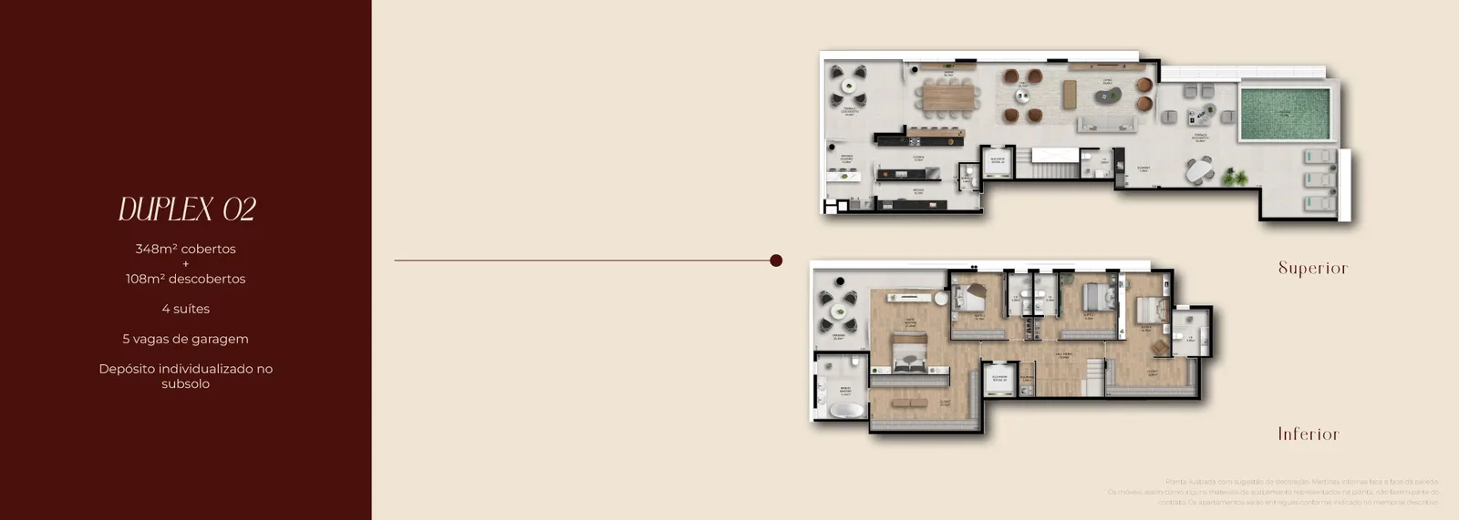 Planta do apartamento — referência uma duplex 02