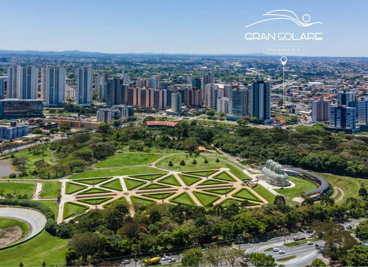 Vista aérea da região