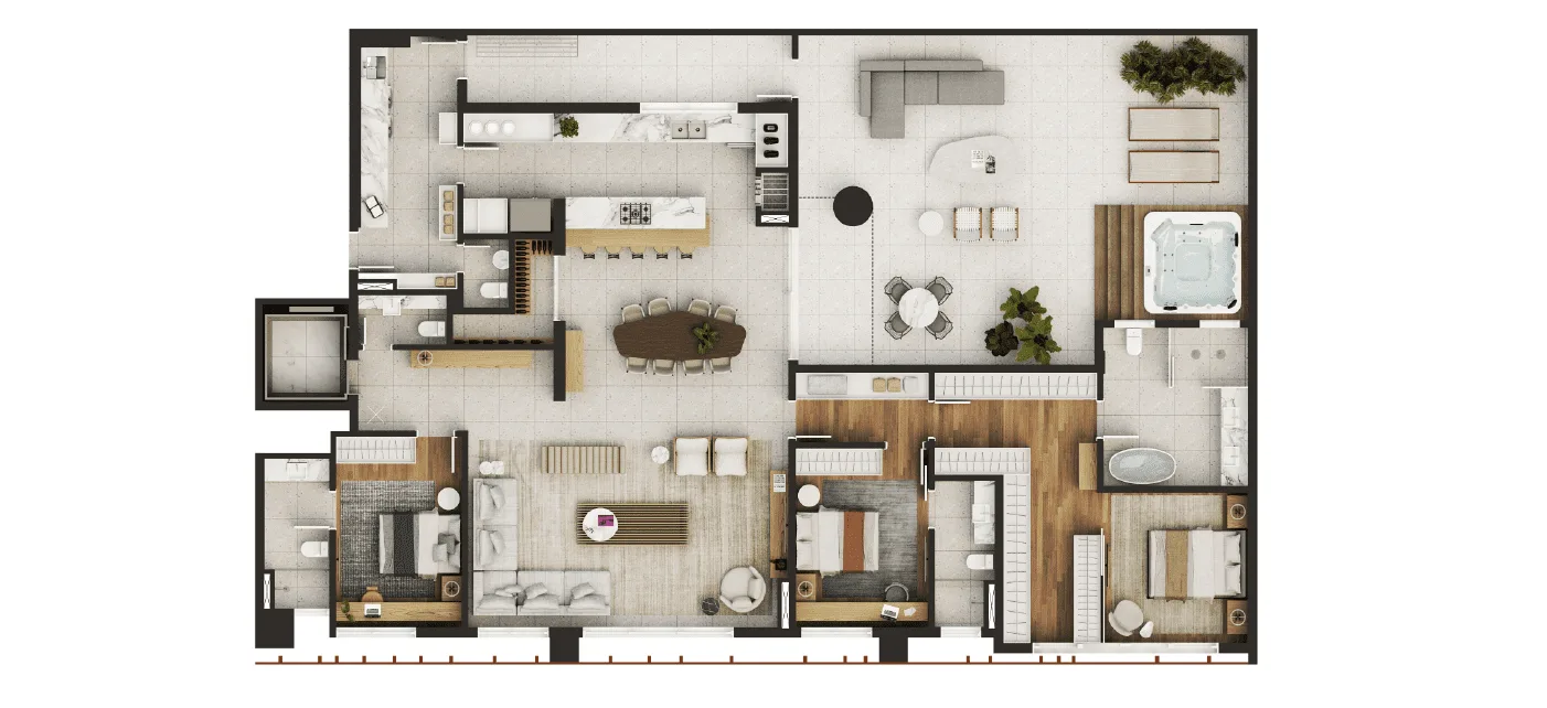 Planta do apartamento — referência blanc garden 202 1