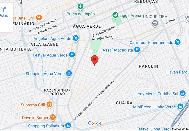 Localização — mapa de referência da construtora