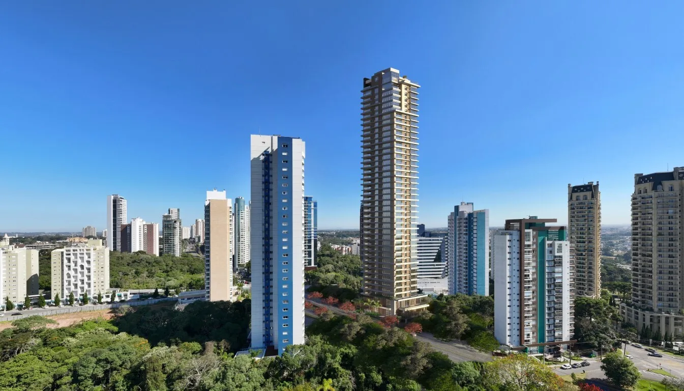 Vista aérea da região