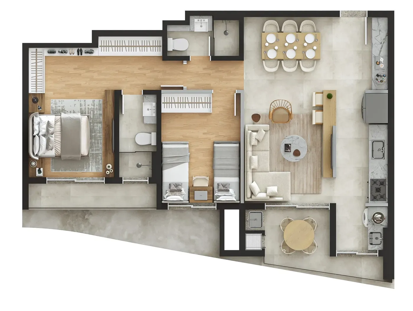 Planta do apartamento — referência Galeria identificada — imagem 16