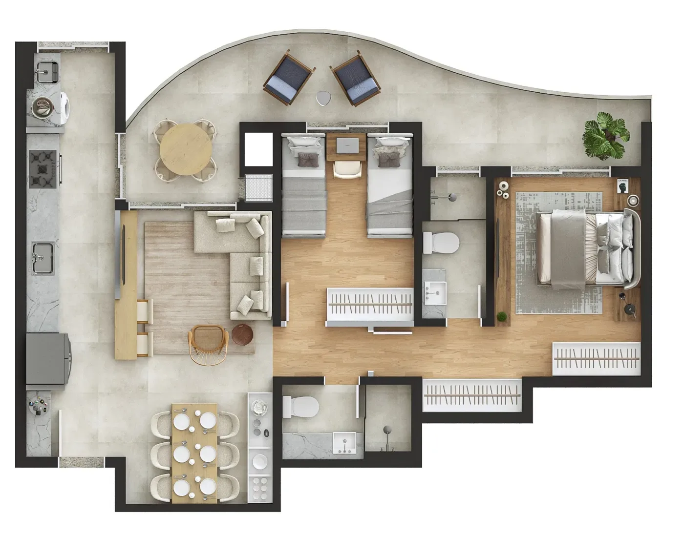 Planta do apartamento — referência Galeria identificada — imagem 14