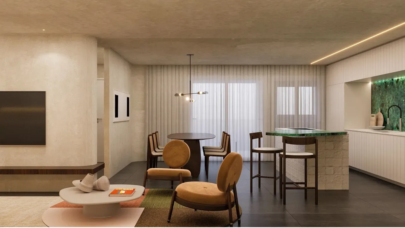 Ambiente interno ilustrativo