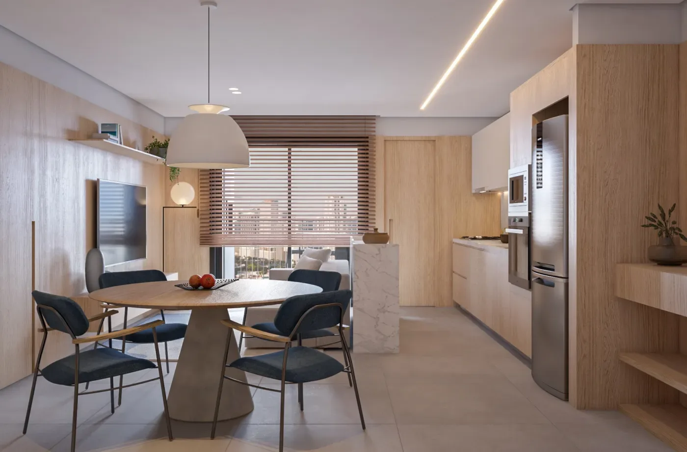 Ambiente interno ilustrativo
