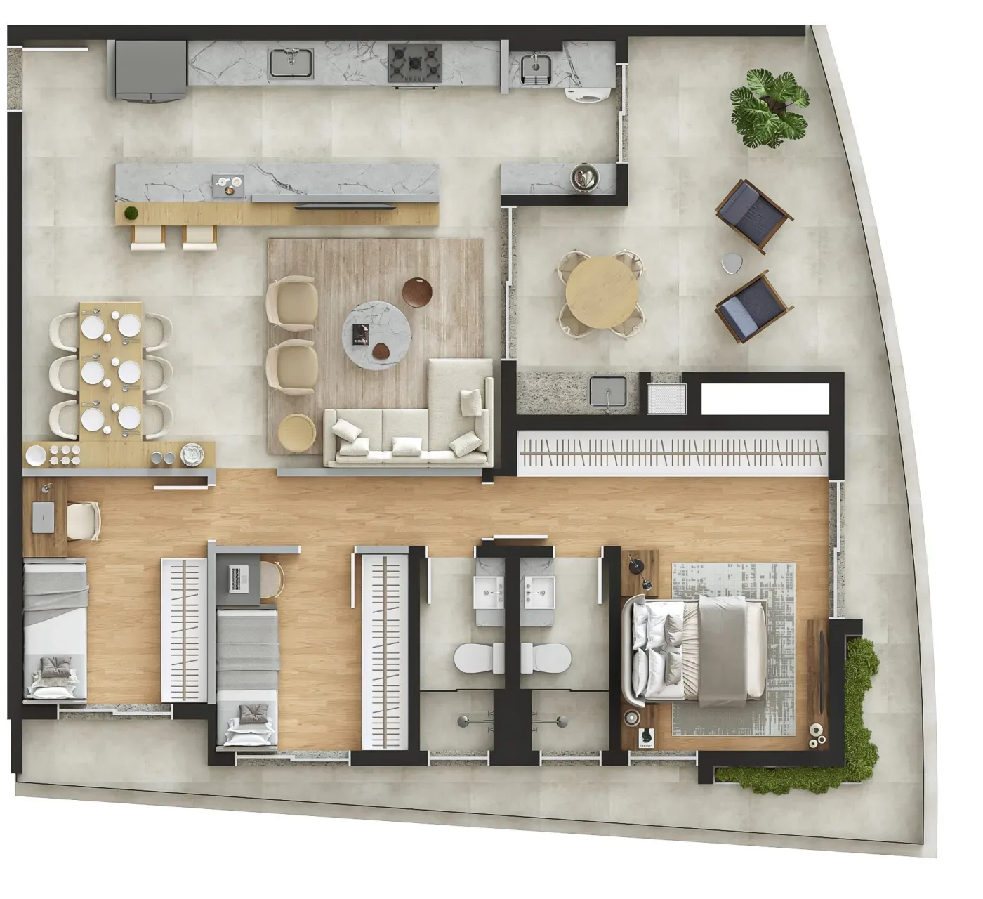 Planta do apartamento — referência Galeria identificada — imagem 22