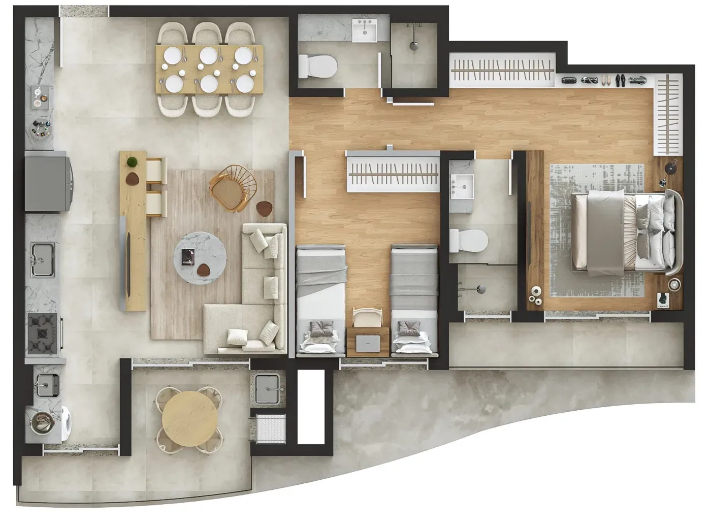 Planta do apartamento — referência Galeria identificada — imagem 15