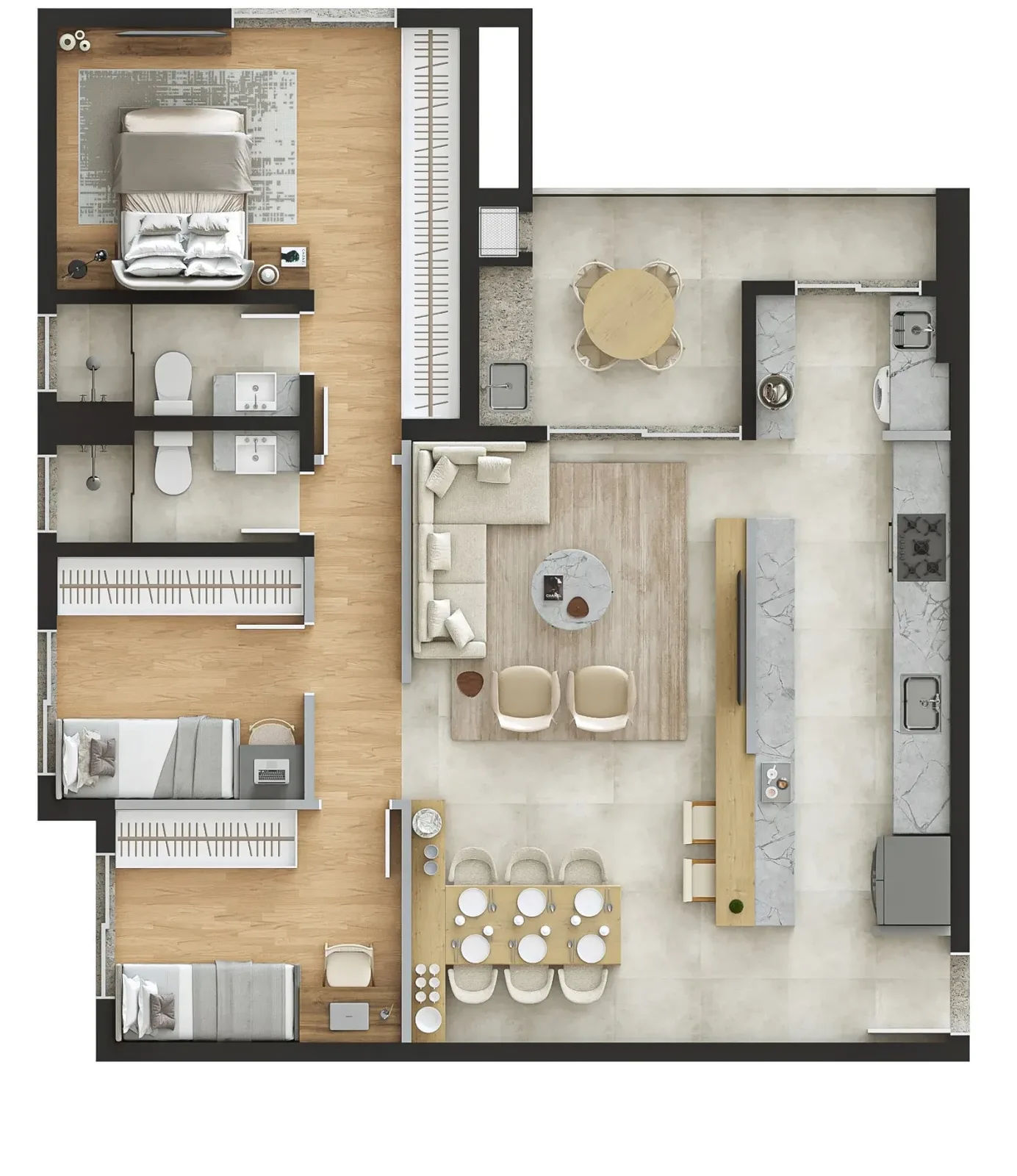 Planta do apartamento — referência Galeria identificada — imagem 18
