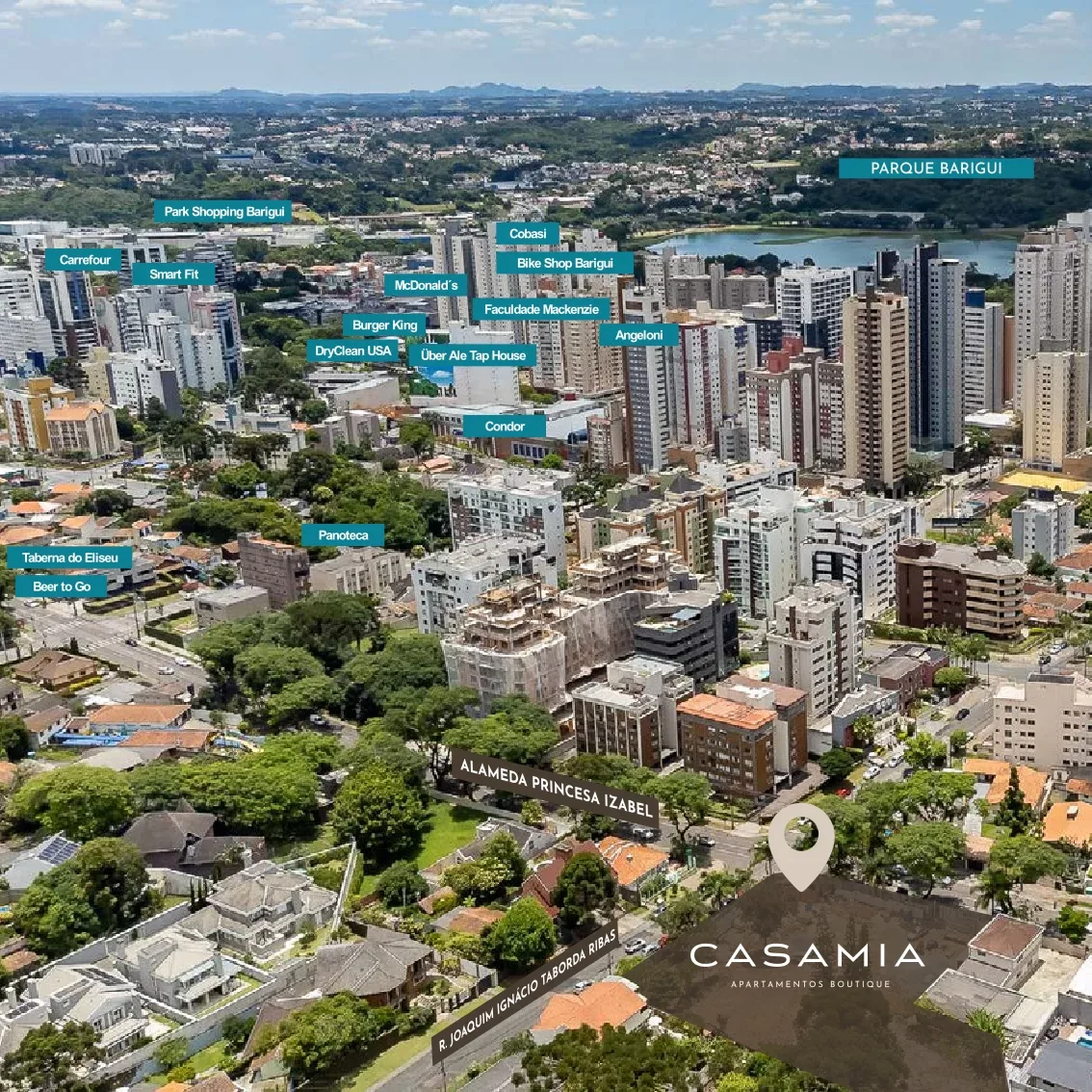 Localização — perspectiva do empreendimento e entorno
