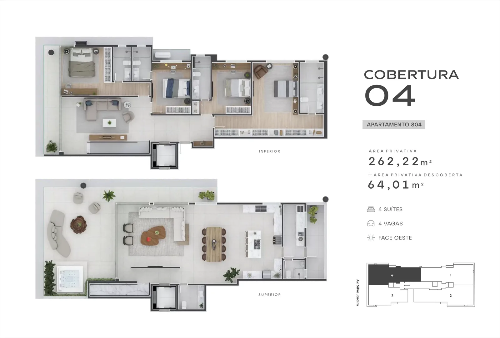 Planta do apartamento — referência 04