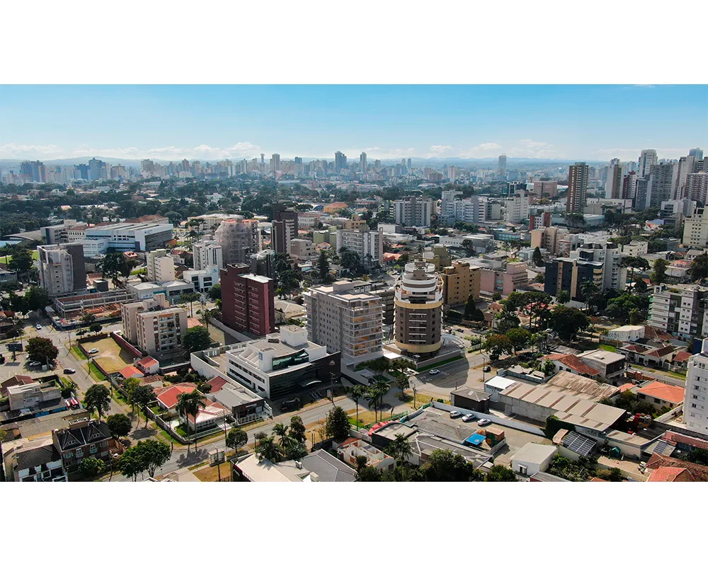 Vista aérea da região